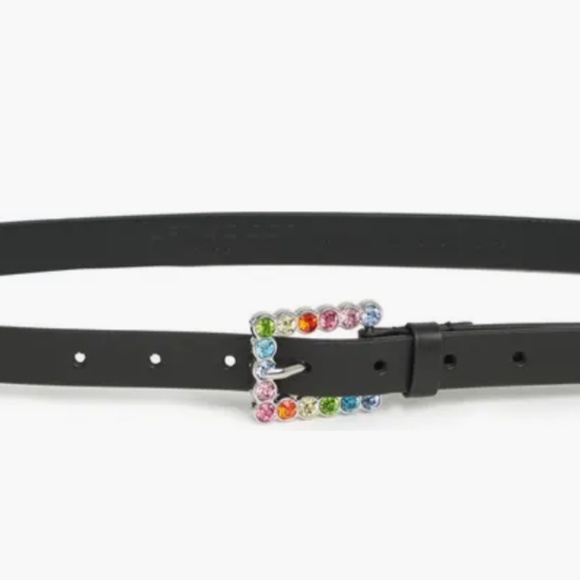 New🌈Kurt Geiger Crystal Buckle Belt KG Kurt Geiger - Picture 2 of 3